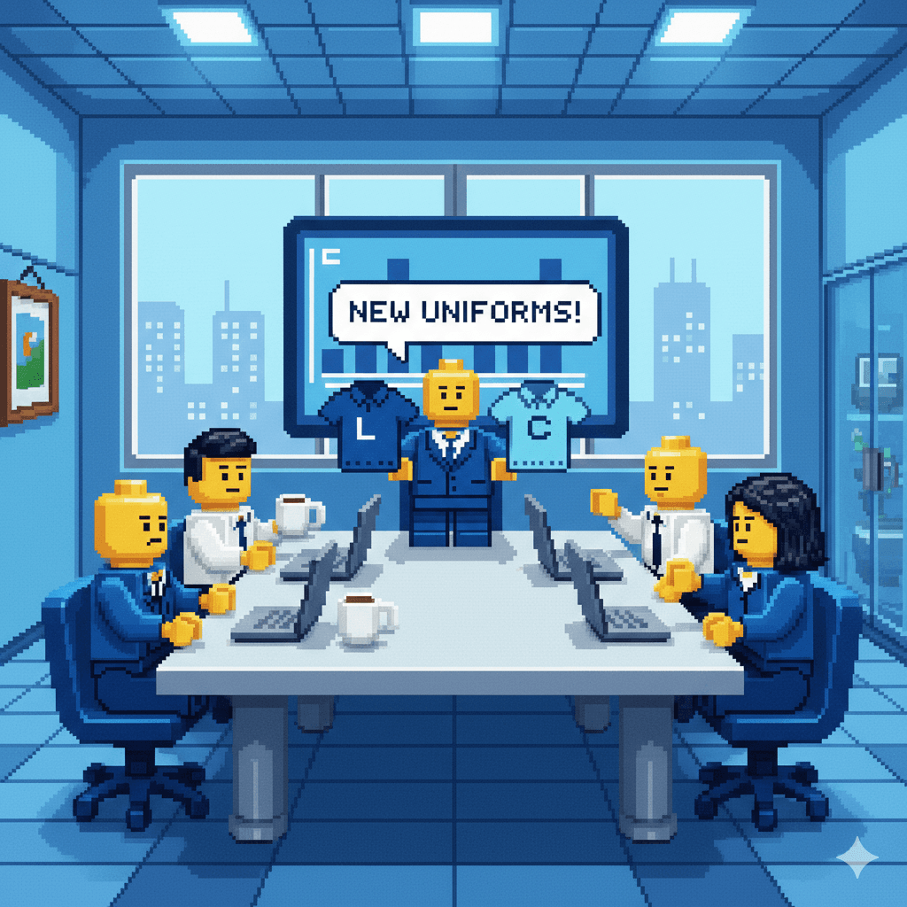 LEGO бізнес-презентація корпоративного одягу