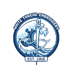 White Thread Embroidery
