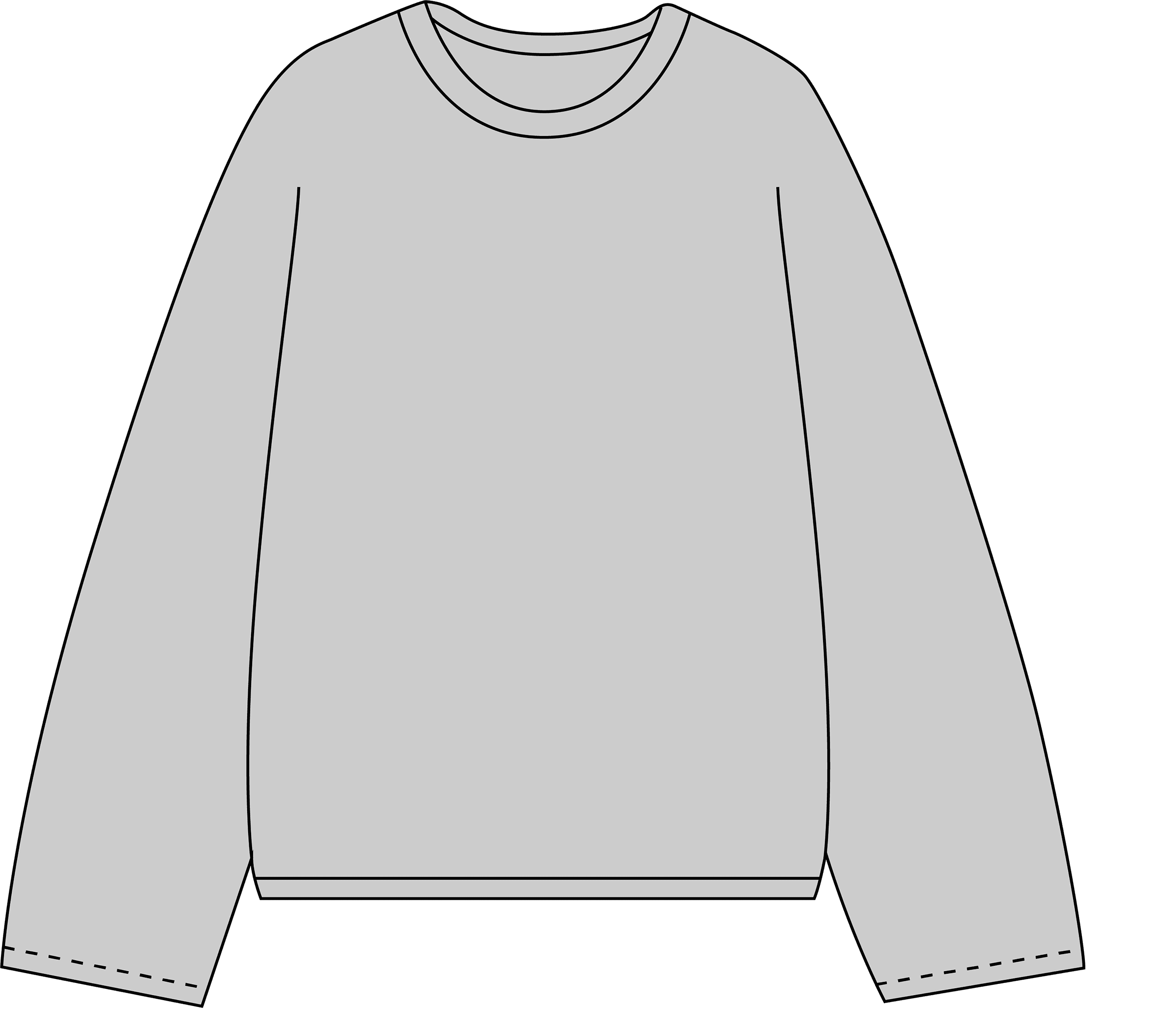 Вільний светр - перед