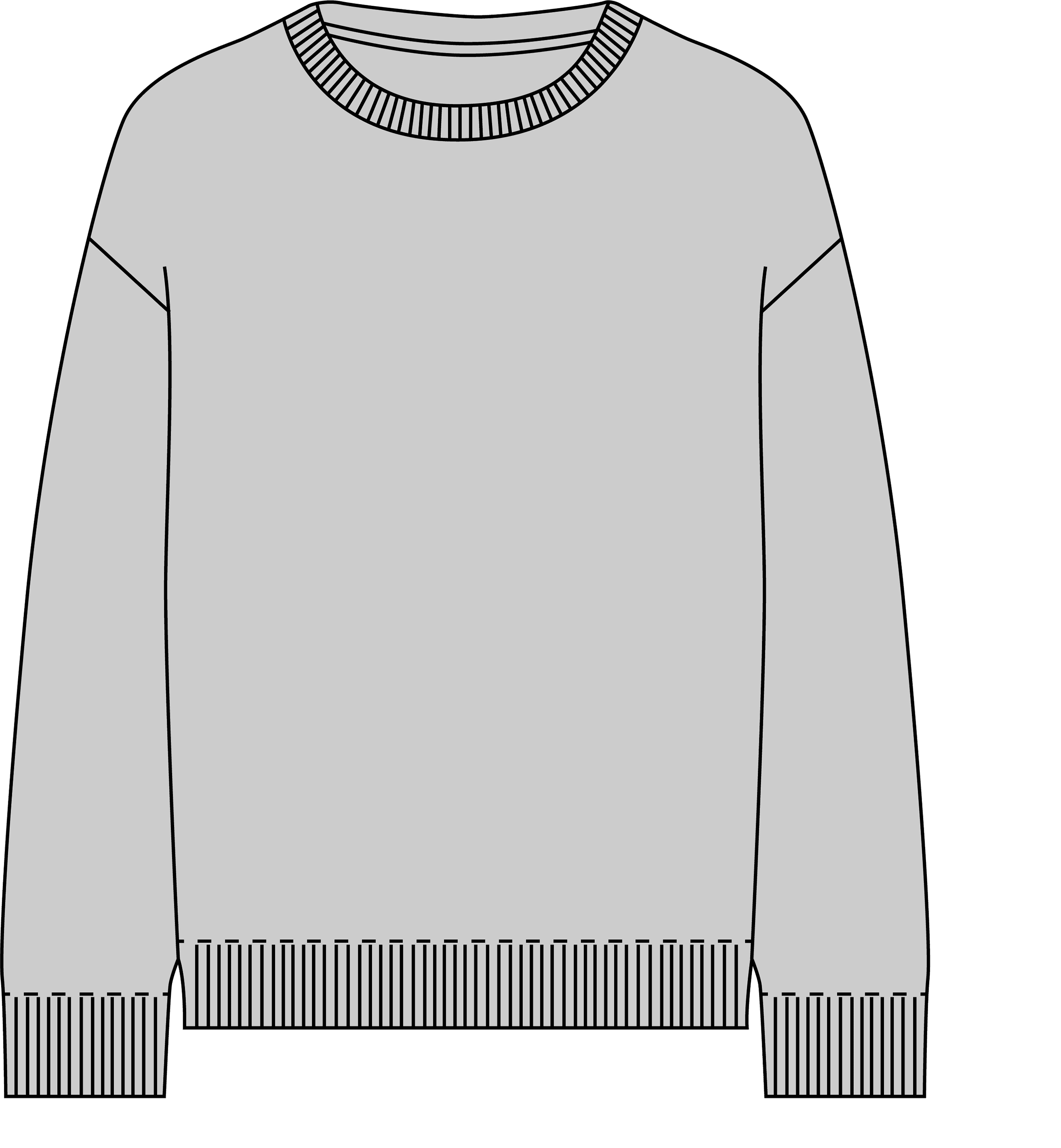 Новий светр - перед