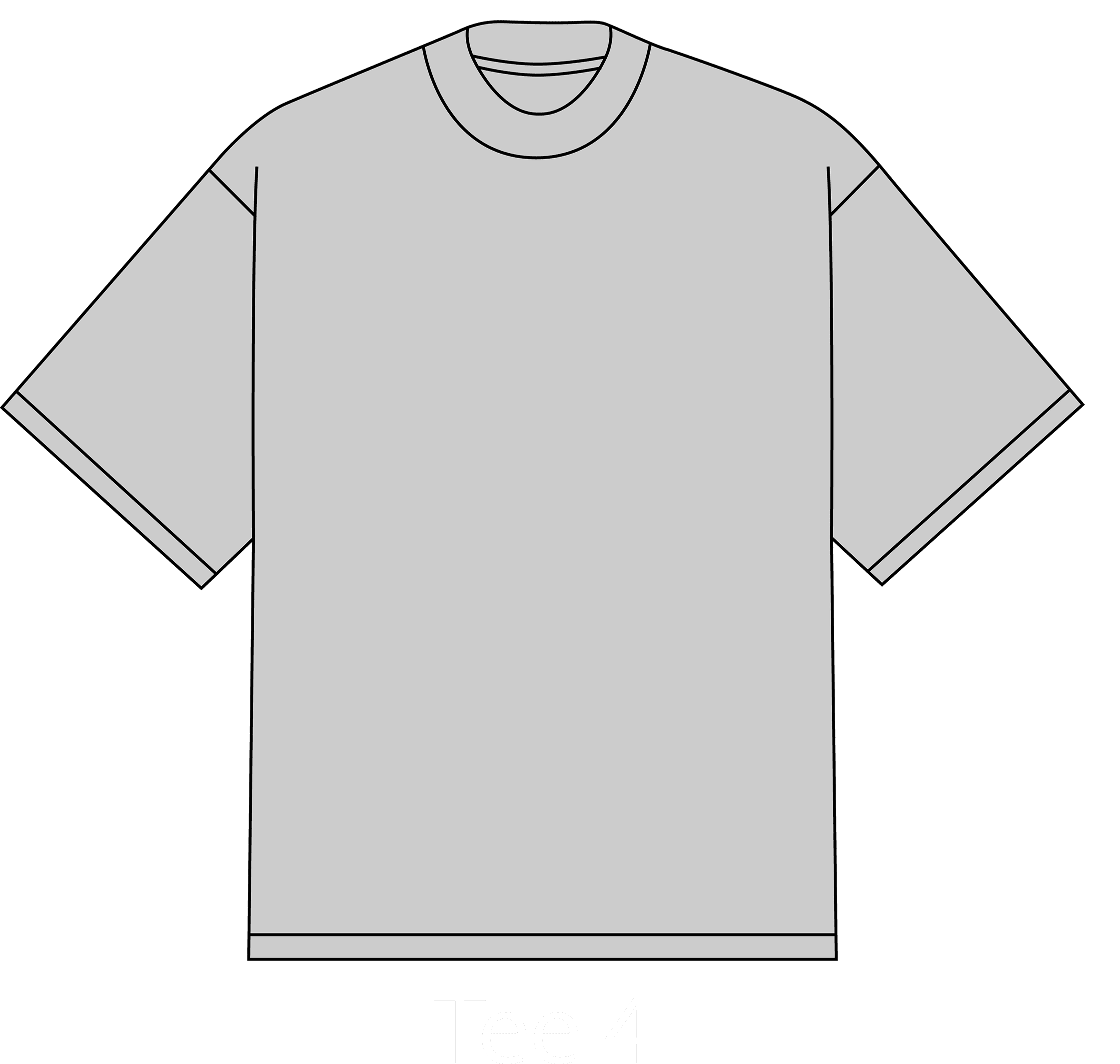 Футболка оверсайз - перед