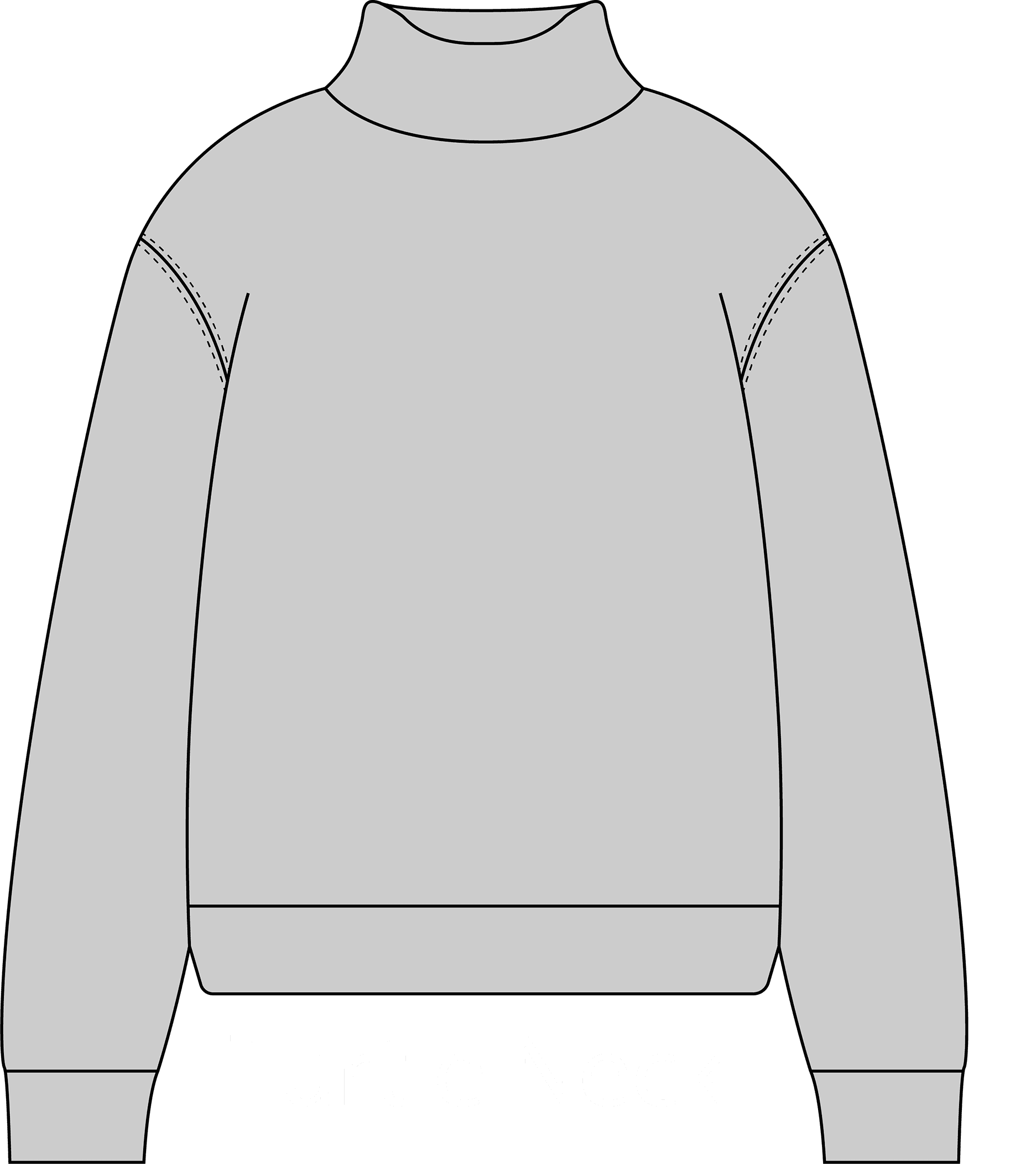 Светр з коміром - перед